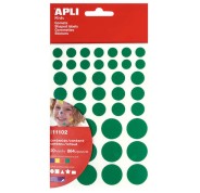 Apli Gomets Adhesivo Removible - 864 Gomets por Bolsa - Diferentes Colores, Formas y Tamaños - Desarrollo de Habilidades - Normas EN-71 y FSC