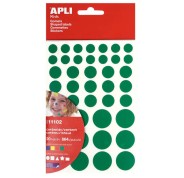 Apli Gomets Adhesivo Removible - 864 Gomets por Bolsa - Diferentes Colores, Formas y Tamaños - Desarrollo de Habilidades - Normas EN-71 y FSC