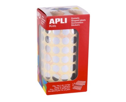 Apli Gomets Redondos Plata Metalizado - &Oslash; 10.5mm - 5192 Unidades por Rollo - Desarrolla Habilidades y Capacidades en Ni&ntilde;os