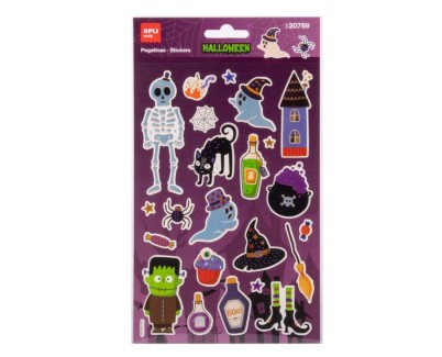 Apli Kids Esqueleto Pack con 22 Pegatinas de Halloween - Perfectas para Decorar Cuadernos, Agendas, etc...