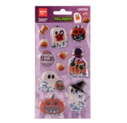 Apli Kids Glitter Movil Pack con 11 Pegatinas de Halloween - Con Efecto Glitter Movil que Aportan Brillo, Color y Movimiento