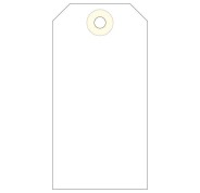Apli Pack de 1.000 Etiquetas con Arandela 100x51mm - Cartulina de 160 g/m² - Color Crema