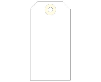 Apli Pack de 1.000 Etiquetas con Arandela 100x51mm - Cartulina de 160 g/m&sup2; - Color Crema