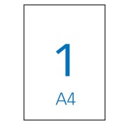 Apli Pack de 10 Etiquetas Resistentes a la Intemperie 210x297mm - Fabricadas en Poliester - Cantos Rectos - Adhesivo Permanente - Color Blanco