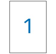 Apli Pack de 100 Etiquetas Rectangulares 210x297mm - Adhesivo Removible - Cantos Rectos - Color Blanco