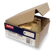 Apli Pack de 1000 Etiquetas con Arandela para Colgar 80 x 38mm - Color Crema