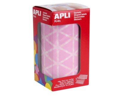 Apli Pack de 2.832 Gomets Triangulares 20x20x20mm - Adhesivo Permanente - Ideal para Actividades Creativas y Desarrollo de Habilidades - Color Rosa