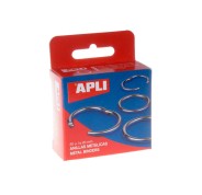 Apli Pack de 20 Anillas Metalicas Articuladas Ø20 mm