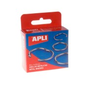 Apli Pack de 20 Anillas Metalicas Articuladas Ø25 mm