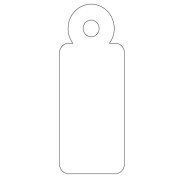 Apli Pack de 200 Etiquetas Colgantes con Hilo 13x34mm - Cartulina de 200 g/m² - Agujero Preperforado - Color Blanco