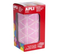 Apli Pack de 2832 Gomets Triangulares 20x20x20mm - Adhesivo Permanente - Ideal para Actividades Creativas y Desarrollo de Habilidades - Color Rosa