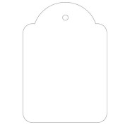 Apli Pack de 400 Etiquetas Colgantes 45x65mm - Agujero Preperforado - Con Hilo de Poliester Blanco - Color Blanco