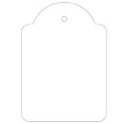 Apli Pack de 400 Etiquetas Colgantes 50x70mm - Con Hilo de Poliester Blanco Ajustable - Color Blanco