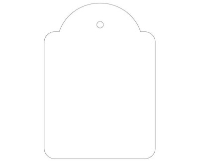 Apli Pack de 400 Etiquetas Colgantes 50x70mm - Con Hilo de Poliester Blanco Ajustable - Color Blanco