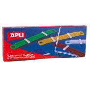 Apli Pack de 50 Fasteners de Plastico con Lengüeta - Tamaño 90x12mm - Cierre Compresor - Ideal para Organizar Papel - Colores Surtidos