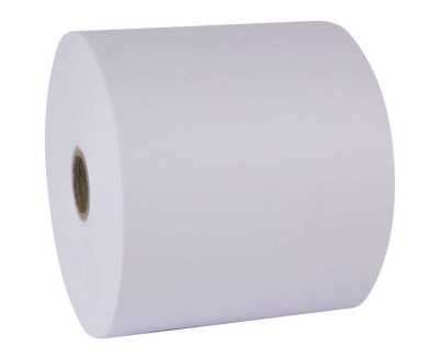 Apli Papel Electra Rollo - 57x65x12mm - Resistente al Agua y al Desgarro - Ideal para Etiquetas y Señalizacion - Blanco