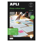 Apli Papel Fotografico Colour Laser A4 160g 100 Hojas