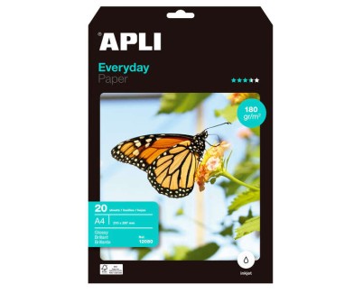 Apli Papel Fotografico Everyday A4 180g 20 Hojas