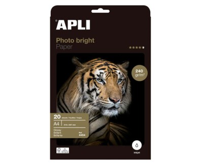 Apli Papel Fotografico Photobright A4 240g 20 Hojas