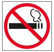 Apli Pegatina en PVC de Señalizacion Prohibido Fumar 114x114mm - Adhesivo Permanente