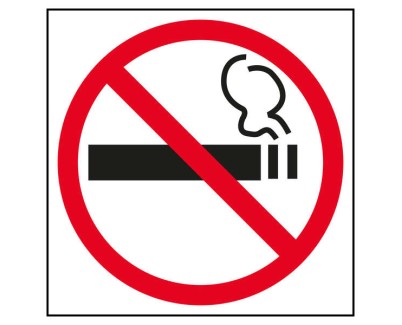 Apli Pegatina en PVC de Se&ntilde;alizacion Prohibido Fumar 114x114mm - Adhesivo Permanente