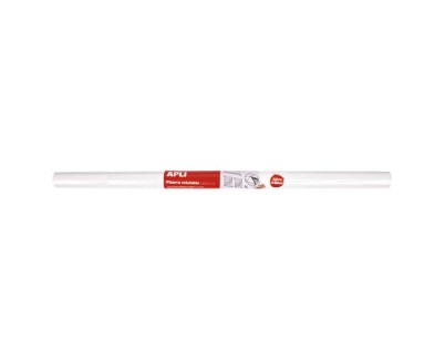 Apli Pizarra Blanca Adhesiva en Rollo 675x1000 - Facil de Cortar y Pegar - Ideal para Presentaciones y Notas - Color Blanco