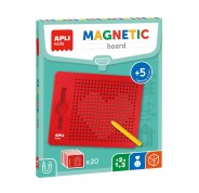 Apli Pizarra Magnetica Fomenta la Concentracion y Promueve el Trabajo Logico-matematico - Tamaño 215 x 12 x 170 mm - Color Rojo