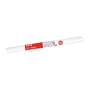 Apli Rollo de Pizarra Blanca Adhesivo Reposicionable - Tamaño 0.45x2m - Grosor 110m - Facil de Cortar - Apta para Superficies Lisas y Solidas - Facil de Limpiar - Color Blanco