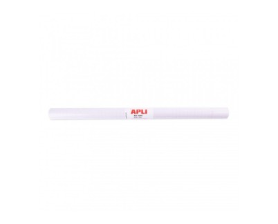 Apli Rollo de Polipropileno Transparente 3x0.50m 50 micras - Adhesivo Reposicionable - Sistema Easy Peel - Cuadricula de Precision - Alta Resistencia a Arañazos y Roturas - No Amarillea