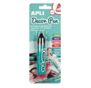 Apli Rotulador de Gel 3D con Acabado Perlado - 25ml - Ideal para Decorar Plastico, Madera, Papel, Cristal, Ceramica o Textil - Personalizacion Facil y Espectacular - Color Rojo
