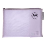 Apli Sobres Porta-Todo Nylon Transpirable A4 - Tacto Agradable, Portatiles, Resistentes y Duraderos - Ideal para Documentos, Equipos Electronicos y Viajes - Colores Surtidos