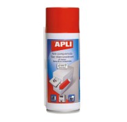 Apli Spray de Aire Comprimido Invertible - 200ml - Presion Extrafuerte para Limpieza Superior - Tubo Alargador para Lugares Dificiles - Ideal para Equipos Electronicos