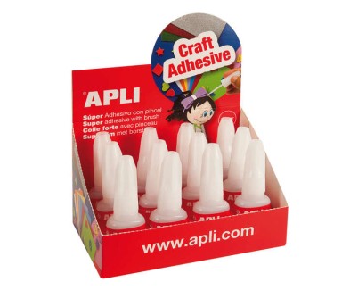 Apli Super Adhesivo Instantaneo 10gr con Pincel Aplicador - Secado Rapido - Facil Aplicacion - Resistente al Agua - Transparente