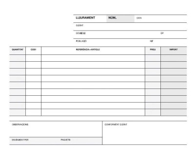 Apli Talonario Entrega 1/4 Apaisado Triplicado - 210x148mm - Numeracion Secuencial - Papel Autocopiativo - Tres Copias - Blanco