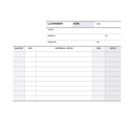 Apli Talonario Entrega 1/8 Apaisado Triplicado - 210 x 148mm - Copias Autocopiativas - Numeracion Secuencial - Papel Autocopiativo de Alta Calidad - Blanco