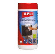 Apli Toallitas Humedas Anti-Estaticas - 100 Unidades - Limpieza y Mejora Del Rendimiento de Equipos Electronicos - Ideal para Pantallas TFT y LCD