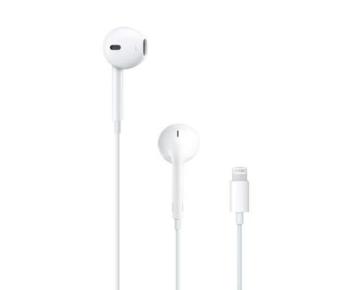 Apple EarPods Auriculares Binaurales Lightning - Microfono Integrado - Control de Volumen - Color Blanco