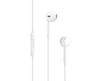 Apple EarPods Auriculares Binaurales - Microfono Integrado - Control de Volumen - Jack 3.5mm - Color Blanco