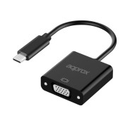 Approx Adaptador USB-C Macho a VGA Hembra - Resolucion hasta 1080P/60Hz - Cable de 13cm