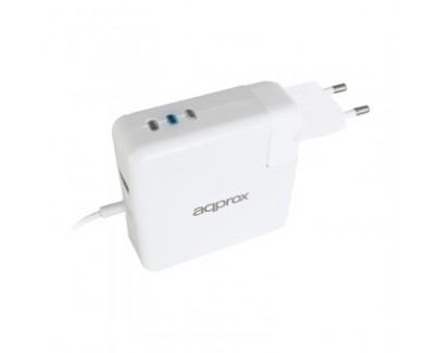Approx Cargador Automatico para Apple Tipo L 45W/65W/85W - USB 5V 2.1A