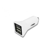 Approx Cargador USB para el Coche - 5V/3.1A de Salida - 12V/24V de Entrada - Máxima Compatibilidad con todos los dispositivos - Color Blanco