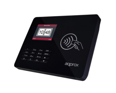 Approx Lector Biometrico para Control de Presencia y Acceso Pantalla 2.8\" - Con Lector de Tarjetas RF y Teclado - Capacidad de 100.000 Registros
