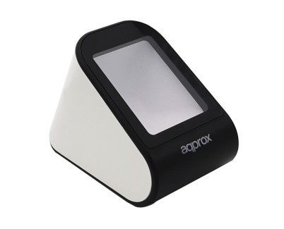 Approx Lector de Codigos de Barras Sobremesa 1D/2D - Indicador LED y Beeper - Velocidad de Escaneo 30fps - Disparo Automatico