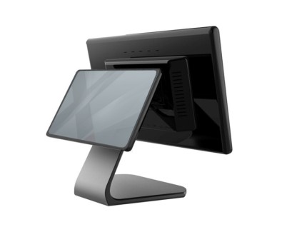Approx TPV con Pantalla Capacitiva 15.6\" + Visor 10.1\" Intel Celeron N5095 QC 2.0GHz - 8GB DDR4 - 256GB SSD - Altavoces - WiFi, Bluetooth, RJ45, HDMI, USB 2.0, USB 3.0, COM, Audio - Color Negro