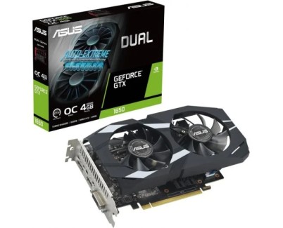 Asus Dual GeForce GTX 1650 OC Edition EVO Tarjeta Grafica 4GB GDDR6 NVIDIA - PCIe 3.0, HDMI, DVI-D, DisplyPort