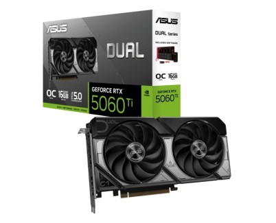 Asus Dual GeForce RTX 5060 TI OC Edition Tarjeta Grafica 16GB GDDR7