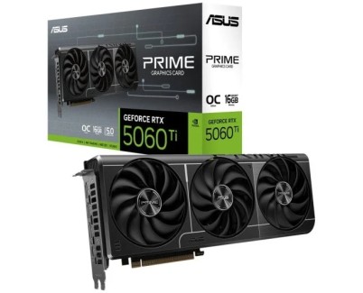 Asus GeForce PRIME RTX 5060 TI OC Edition Tarjeta Grafica 16GB GDDR7 Reflex 2 RTX AI DLSS4