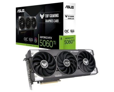 Asus GeForce RTX 5060 Ti TUF Gaming OC Tarjeta Grafica 16GB GDDR7 Reflex 2 RTX AI DLSS4