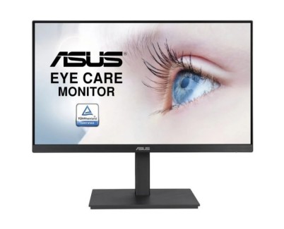 Asus Monitor 23.8\" IPS LED FullHD 1080p 75Hz - Respuesta 5ms - Ajustable en Altura y Giratorio - Angulo de Vision 178° - 16:9 - Altavoces - HDMI, DPort - VESA 100x100mm - Color Negro