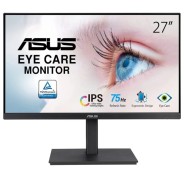 Asus Monitor 27\" IPS LED FullHD 1080p 75Hz - Respuesta 5ms - Ajustable en Altura y Giratorio - Angulo de Vision 178° - 16:9 - HDMI, DPort - VESA 100x100mm